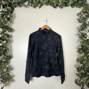 Lululemon Athletic Define Full Zip Jacket Luon Incognito Camo Coal Women’s Sz 10